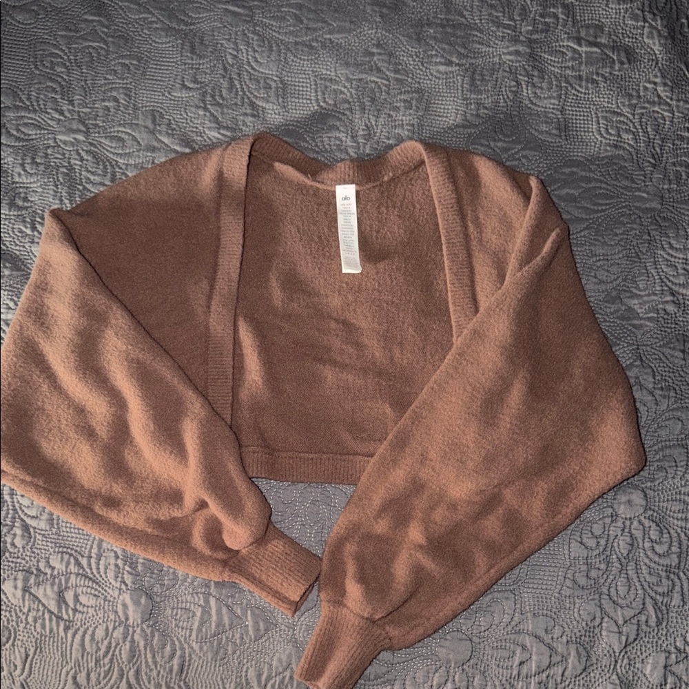ALO Yoga Cocoa Brown Sweater Shrug
